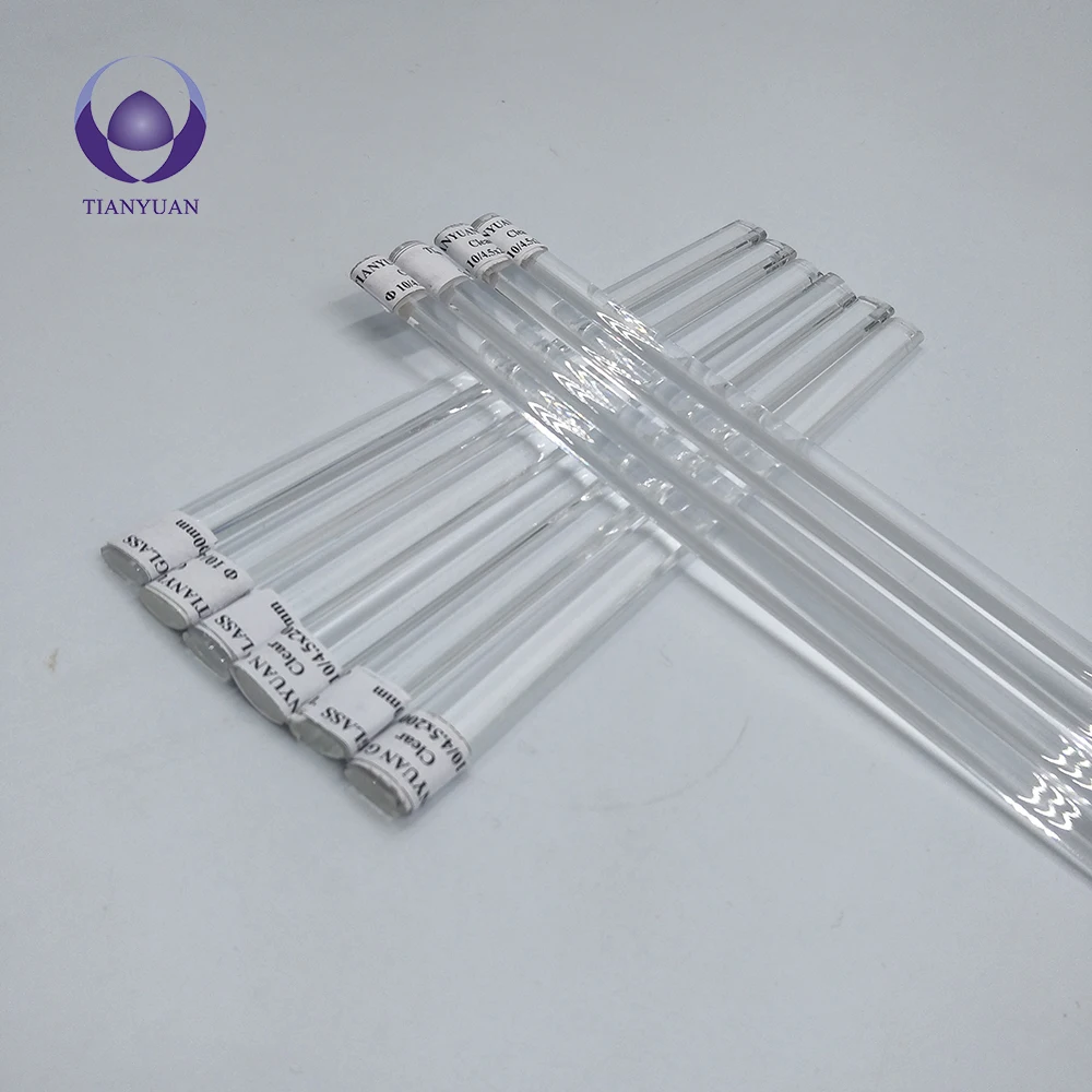 
high purity clear borosilicate flat glass rod 