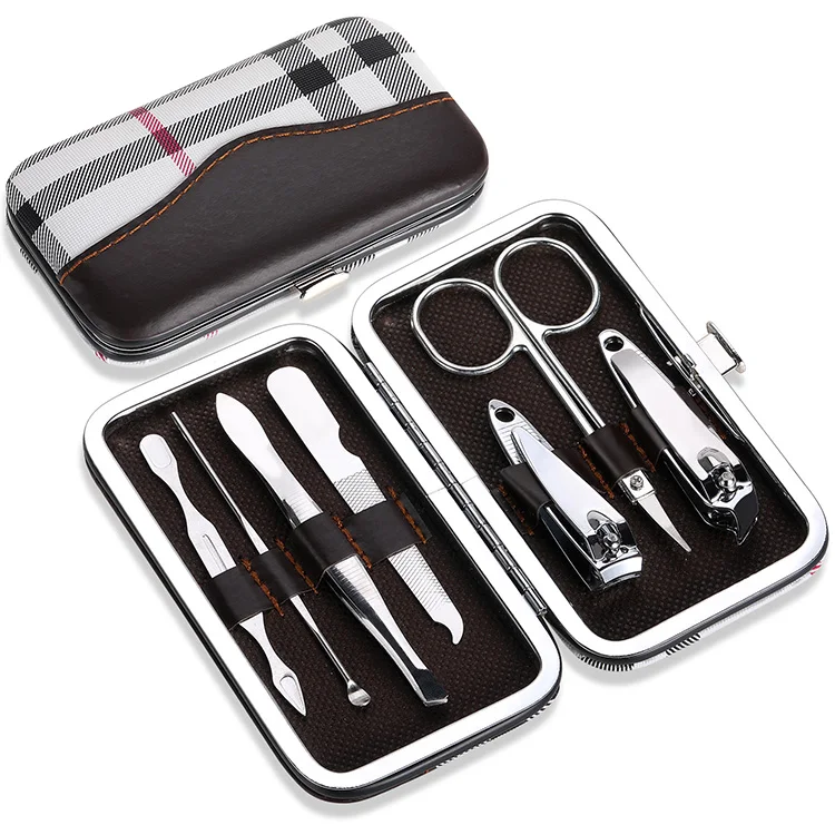 

Free Shipping 7pc Nail clipper Grooming Kit Manicure Set, Black