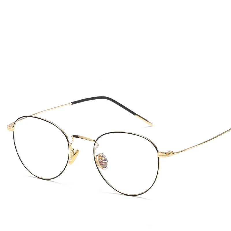 

High Quality Superlight Classic Vintage Retro Round Metal Optical Glasses Frames