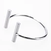 Zenper Plated Silver Bangle Bracelet For Men /Brazaletes