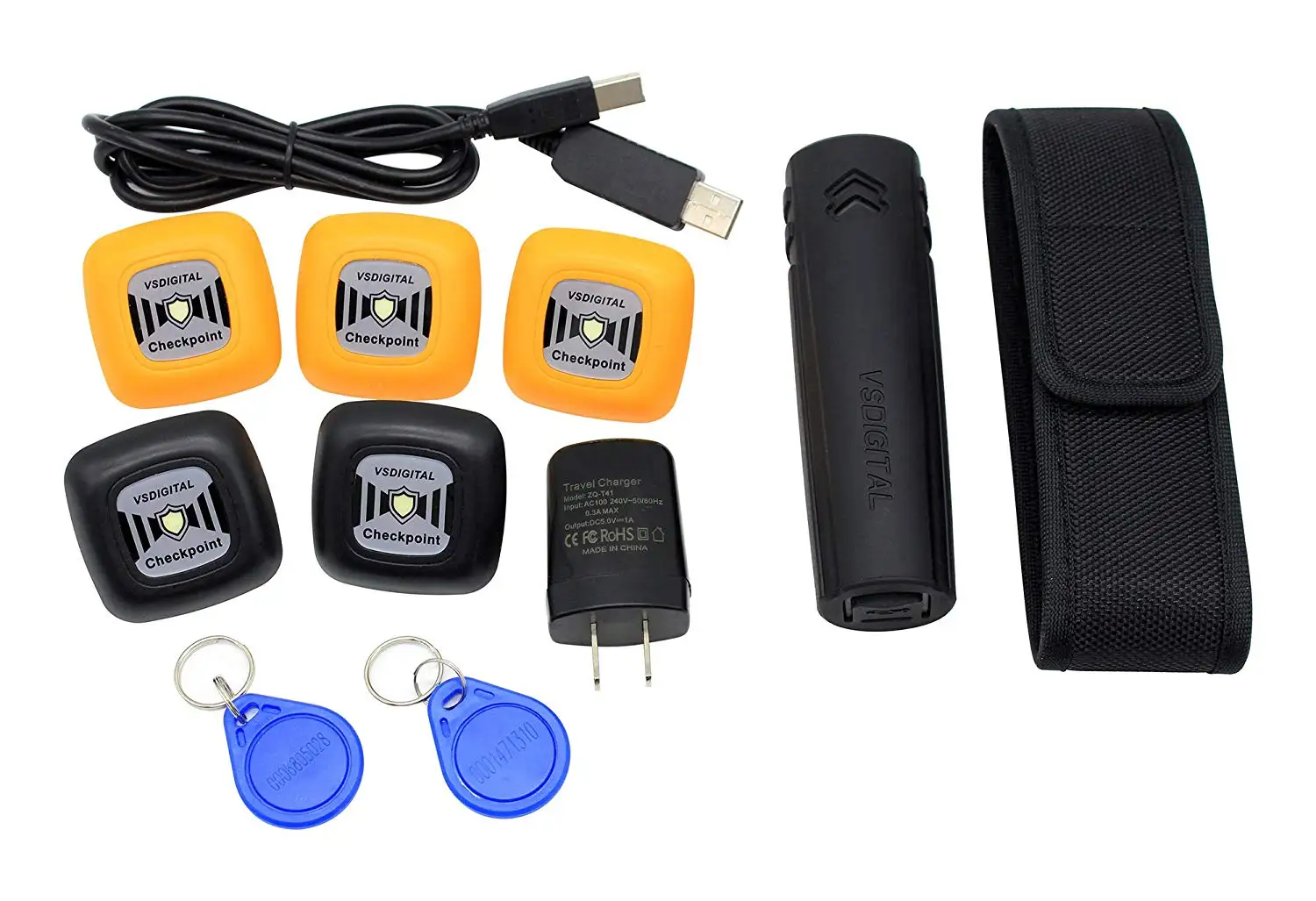 Landcard Guard Tour Patrol System RFID Inductive Security Guard Tour Patrol Monitor with Checkpoint Tag