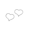 2018 New design heart shape hoop fashion earrings light weight women 925 sterling silver