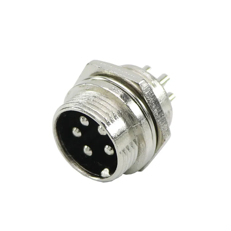 Onlyoa Gx16 M16 16mm 5 Pin Subminiature Extenrior Threaded Electrical ...