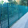 Decorative W profile triple pointed top/D section round top security palisade fence