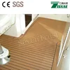 Synthetic yacht teak color pvc decking decorated in marine flooring
