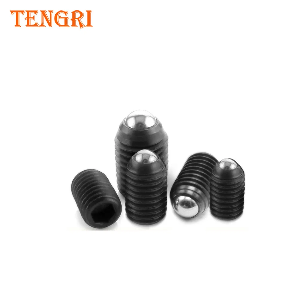 
M3 M5 M6 carbon steel black finish Spring Plungers Swivel Ball Bearing Point Set Screw 