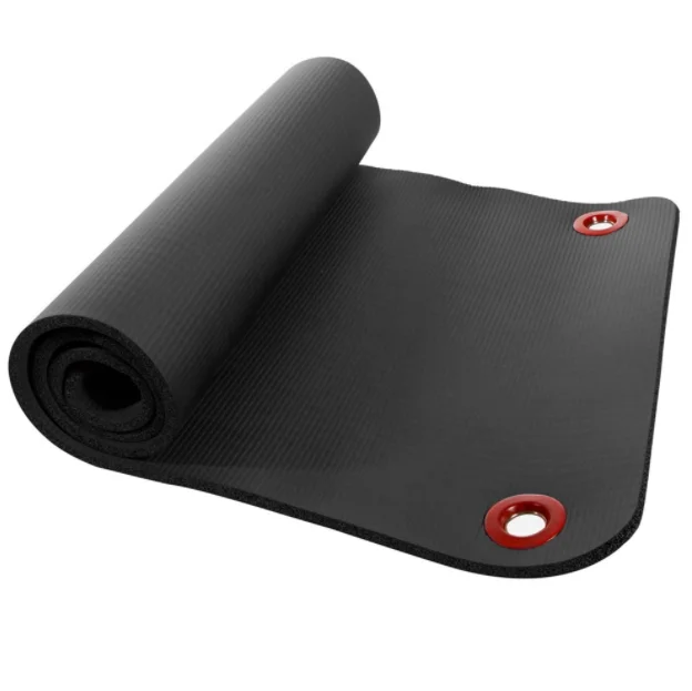 

Easy carrying Factory OEM service durable smart nbr yoga mat with eyelets hole, Red/blue/green/yellow/purple/pink or panton color