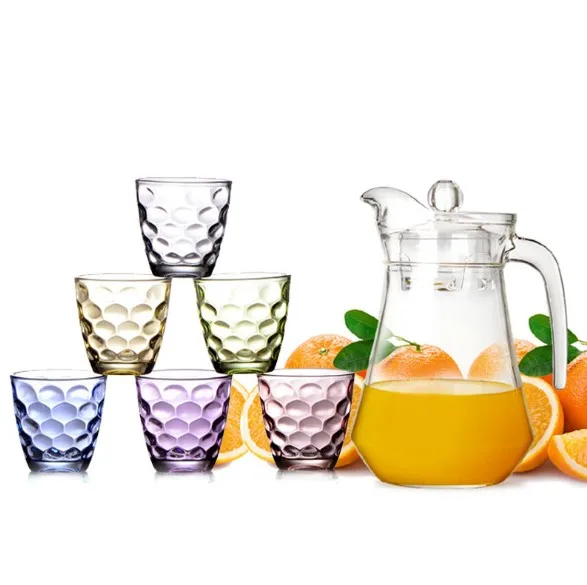 Wholesale Glass Jug Set 13l Glass Jug With 300ml Cups Set For Water Juice Buy Wholesale Glass 3986