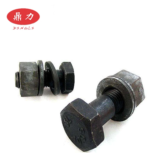 
Carbon steel 8.8/10.9/12.9 Black finnished/HDG Hex head bolt with nut washer for steel strcyural 