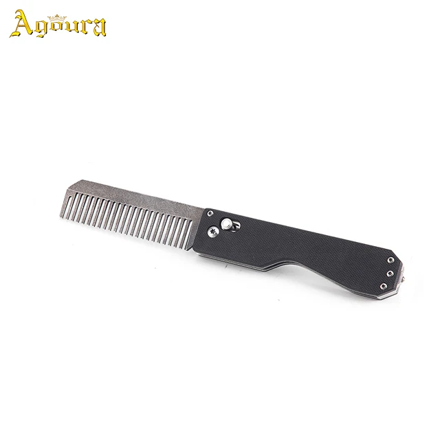 

EDC Equipment Self-defense Supplies, Foldable Tungsten Steel Tactical Defense Comb Self-defense Multifunction Tool