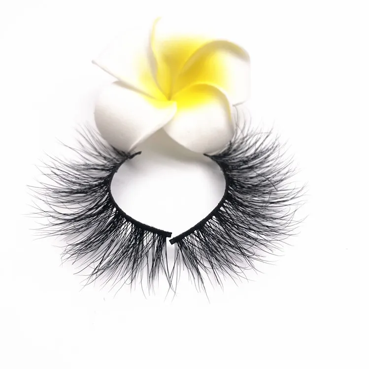 

Wholesale lshes eyelashes 3d mink 25mm lashes and glitter box, Natural black