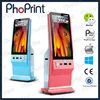 Indoor LCD electronic advertising equipment/playback video led display screen/3d photo printer insta-gram photo booth kiosk oem