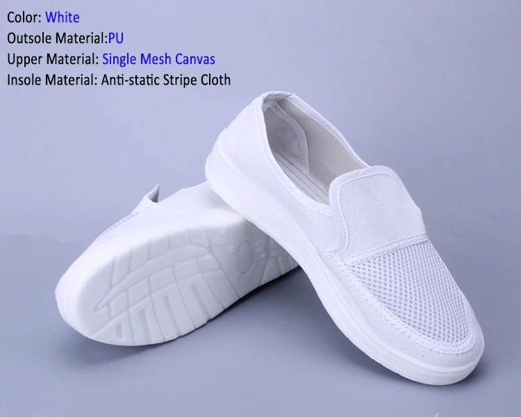 Wholesale PU Sole Mesh Shoes Esd Cleanroom Safety Work Shoes