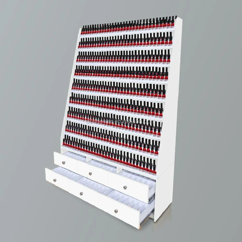 Wall Nail Polish Rack With Polish Rack Gel Color Of Standing