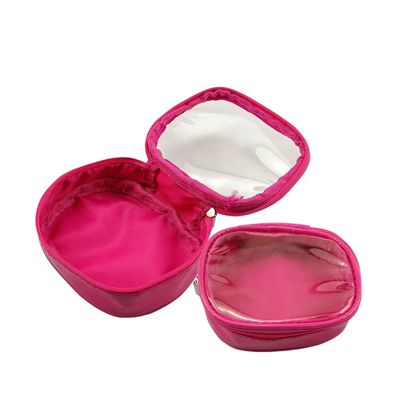 

Custom Eco Small Clear PVC Train Case Mini Makeup Bag Cosmetics Bags Cases