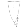 fashion danyuan jewelry accessories custom silver female women digital letter hand finger pin necklace statement