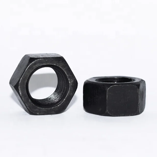 
DIN 934 10.9 12.9 Grade High Strength Black Oxidation Carbon Steel Hex Nuts 