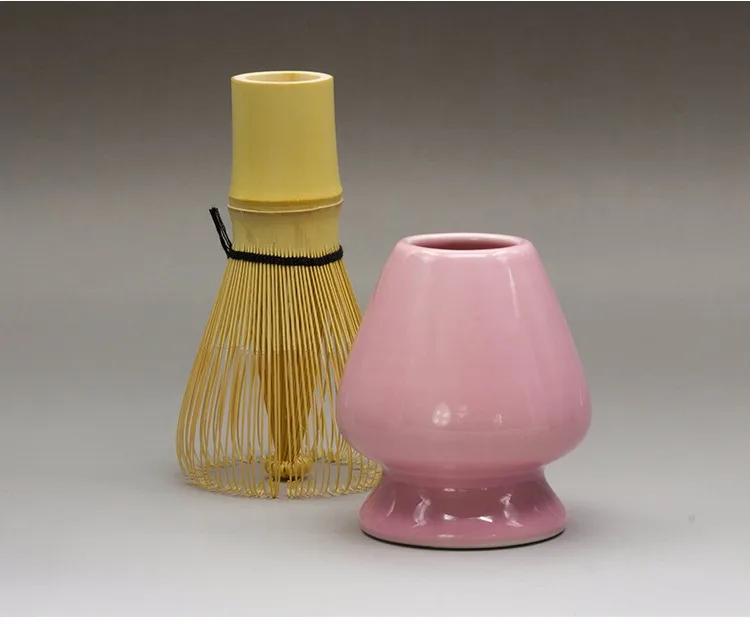 New Arrival Pink Matcha Whisk Chasen Stand Holder Buy Whisk Stand