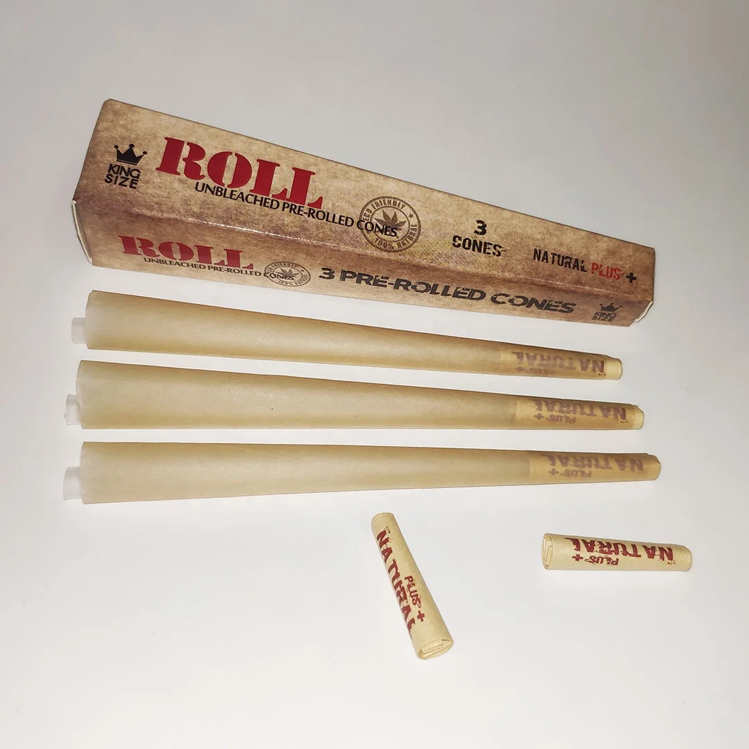 
Pre rolled CONE Personalized Natural Organic gum unbleached hemp smoking Rolling paper custom  (62137414094)
