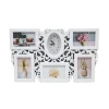 BH1606-C 4x6 combination photo frame clock wall multi plastic six photo pcture frame