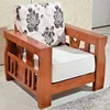 High Sponge fabric cushion pine wood sofa