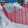 PE Knotted Ski Resort Safety Net Fence Net with ski poles