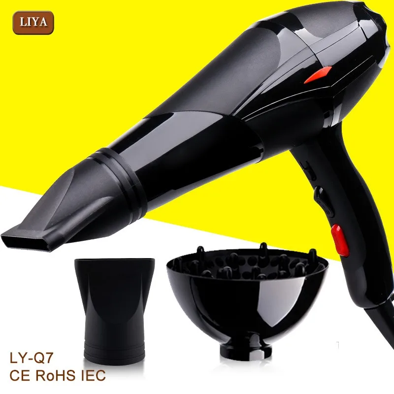 Liya Hair Dryer With Good Quality Thermal Fuse Ac Motor Drier Blow