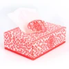 red wedding party tissue paper holder foldable box