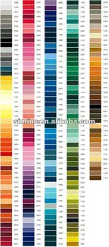 Polystar Embroidery Thread Color Chart