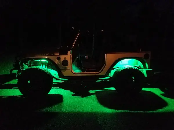 4X Pod RGB LED Rock Light Wireless APP Music Controller Truck Lamp Offroad
