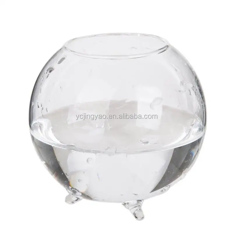 

handmade clear glass round decorative fish bowl