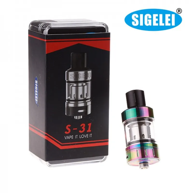 
Original Sigelei electronic cigarette for Sigelei S-31 Atomizer vape 5 colors Tank 510 atomizer 
