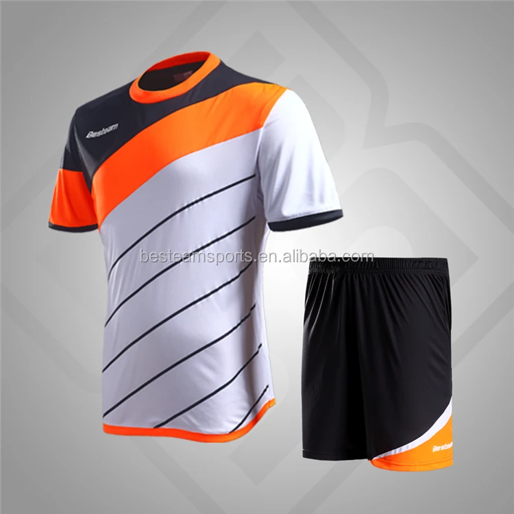soccer team with orange jersey