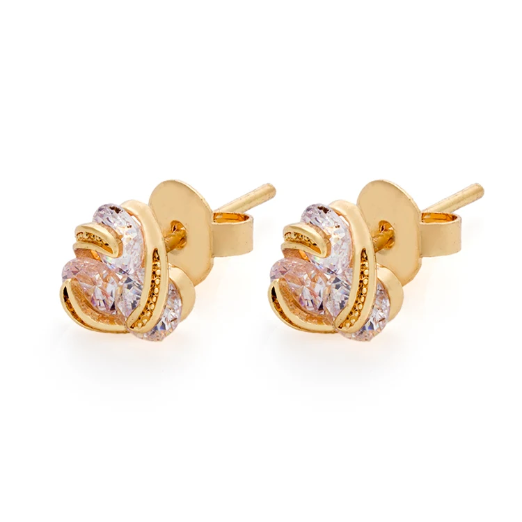 Daily Wear Gold Plated Geode Spiral Earrings For College Girls - Buy ...