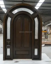 Arche Sup&eacute;rieure acajou Africain porte d'entr&eacute;e en bois massif