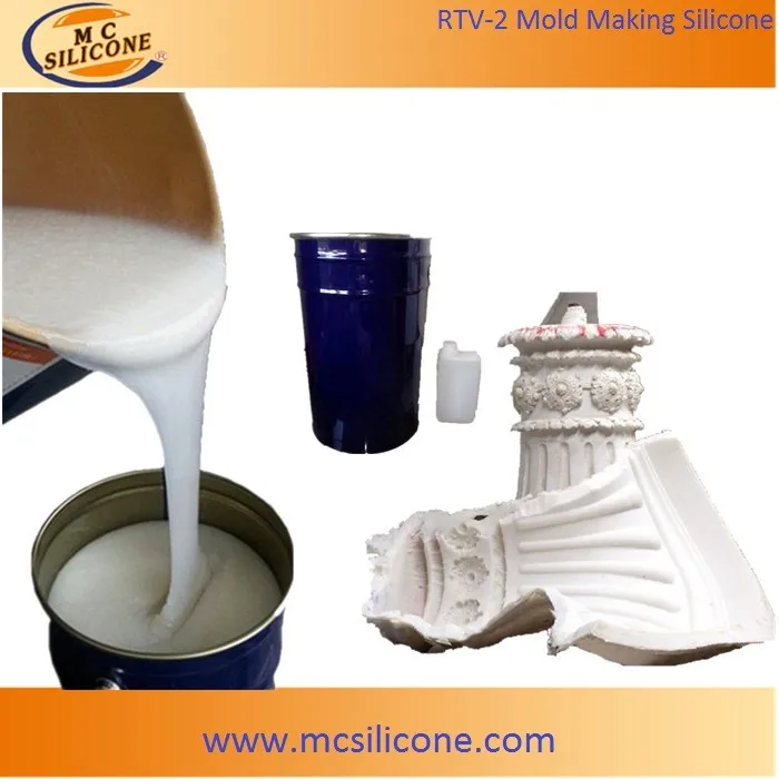 RTV2 Liquid Silicone For Making Concrete Artificial Stone Mold