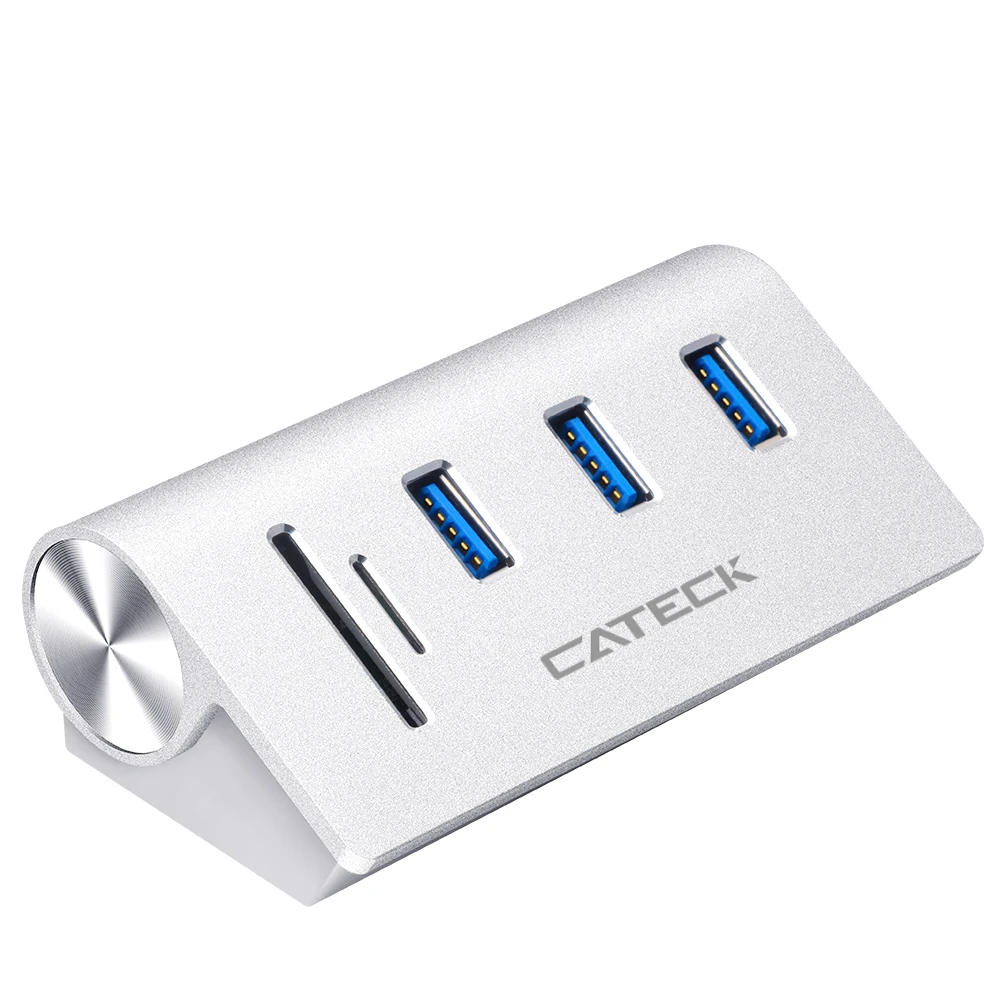 

Cateck High Quality 4 Ports USB 3.0 Hub with USB 3.0 Card Reader