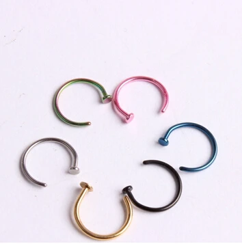 

Stainless Steel Studs Jewelry Nose Open Hoop Ring Earring Body Nose Piercing