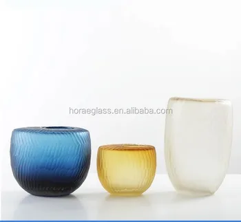 Yellow Glass Pendant Light customized mercury round white blue yellow glass pendant light beautiful glass flower vase for