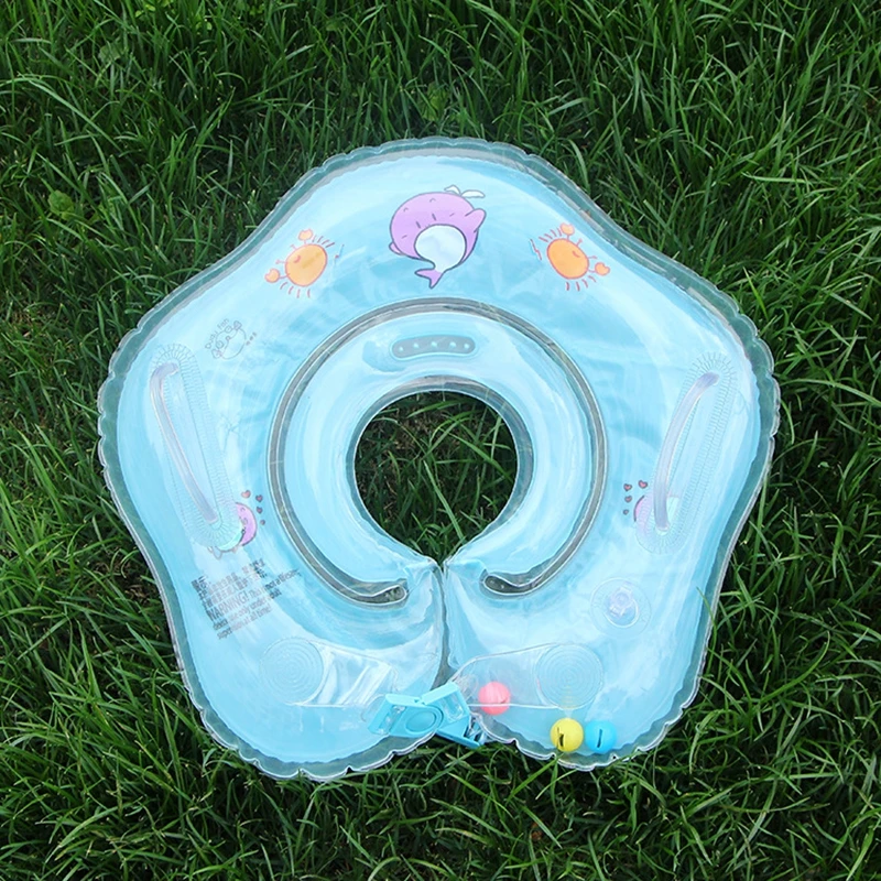 Swimming Inflatable Baby Boat Conformation Infant Baby Neck Float Tube Ring Swimming Pool Neck Bathing Circle Float Ring