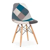 Living room furniture accent leisure lounge chair upholstery fabric patchwork chair