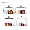 Sanzo Custom Glassware Manufacturer Round Glass Cake Food Dome Cover