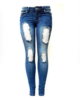 white damage jeans for girls