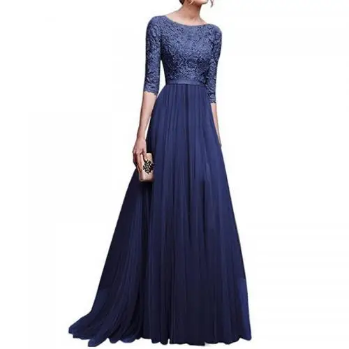 

hot sale in 2018 High Waist Long Evening Dress for women party 225617