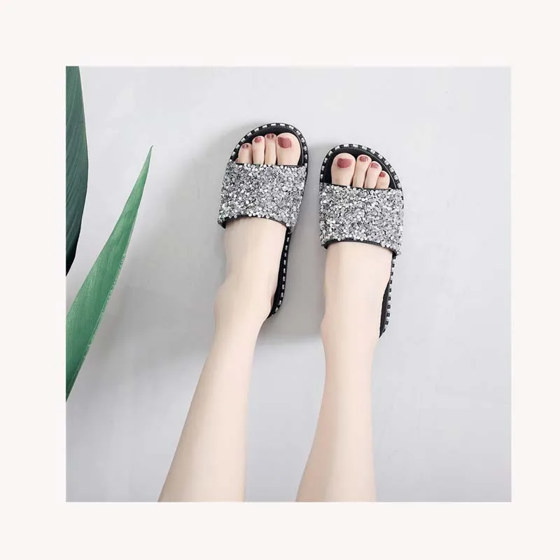 

Fashion Design Hot Sale Summer Ladies Slippers Comfort Flat Heels Shoes Slides Slip On Slipper, Customer's request