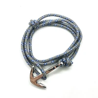 

Factory adjustable high quality custom mens bracelet anchor