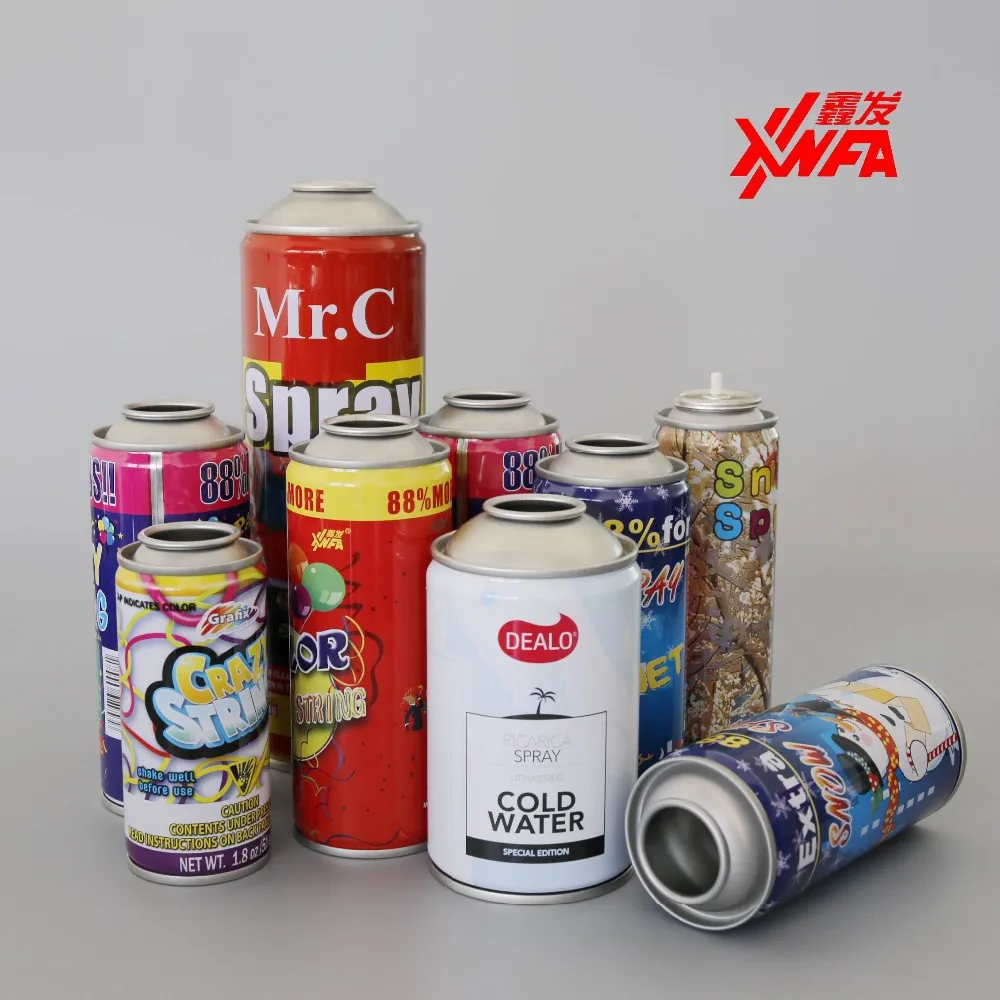 Diameter 52mm Necked-in Empty Aerosol Mental Cans 250ml - Buy 250ml