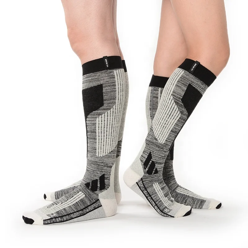 

MEIKAN Manufacturers Crew Mens Womens Knee high Sox Warm merino wool Snowboard Sports Compression Socks Custom Socks Ski