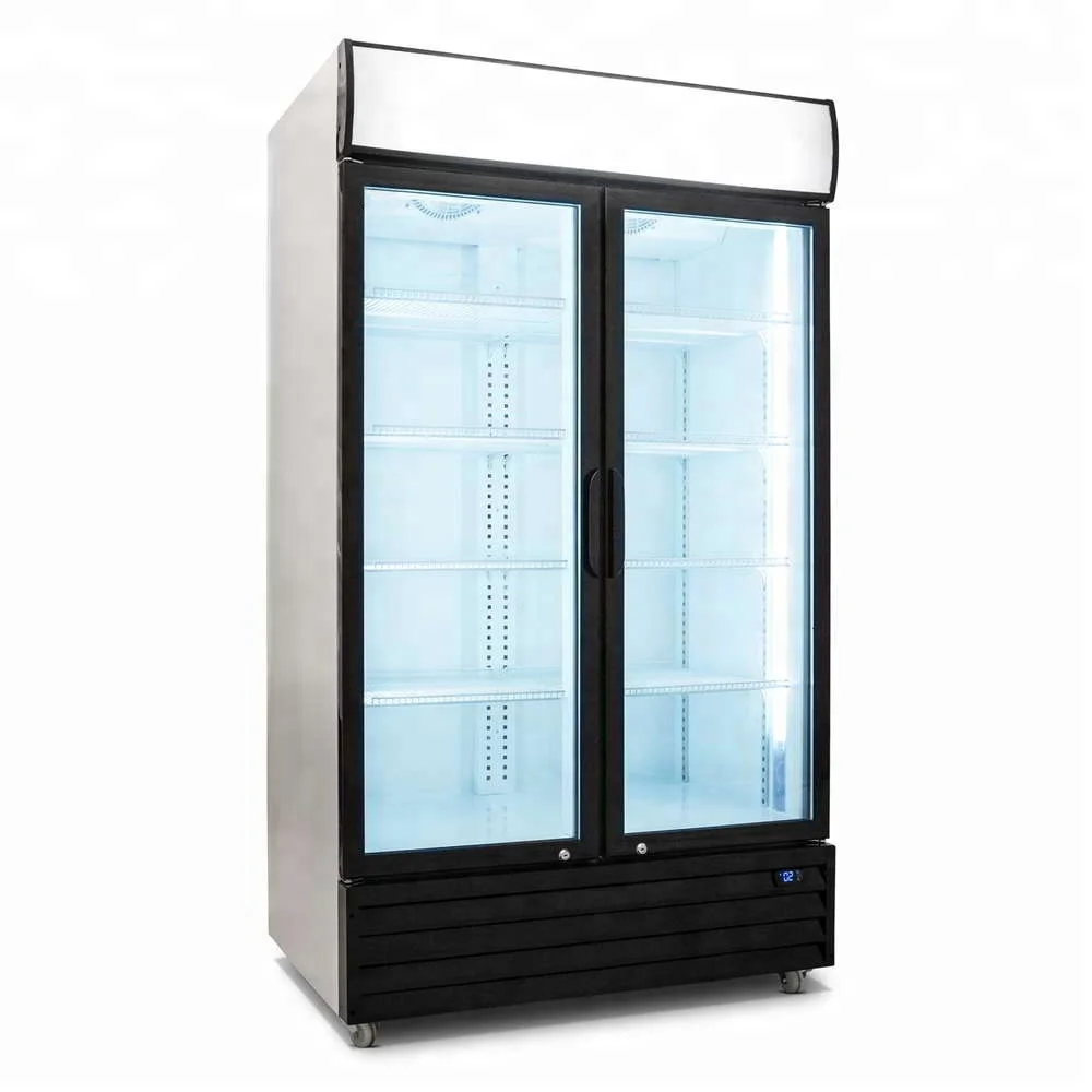 Холодильник со стеклянной дверью 770*750*2100