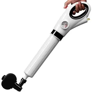 Image of High Pressure Air Drain Blaster Gun Drain Clog Dredge Tools Powerful Toilet Plunger Auger Cleaner For Bathroom Kitchen Sink